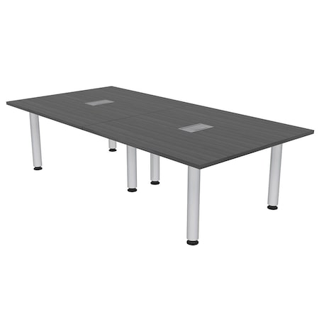 Skutchi Designs 45 in W, 96 in L, 29 in H, Engineered Wood Top, Grey H-REC-4893-PT-AN-EL